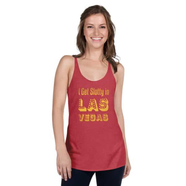 womens racerback tank top vintage red front 644953765fe74