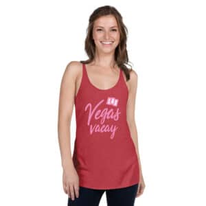 womens racerback tank top vintage red front 64495b5fd4957