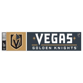 WinCraft Vegas Golden Knights 3" x 12" Bumper Sticker