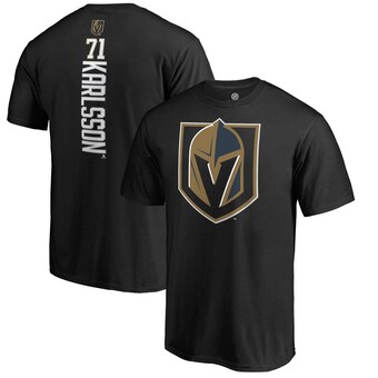 Men's Fanatics Branded William Karlsson Black Vegas Golden Knights Backer Name & Number T-Shirt