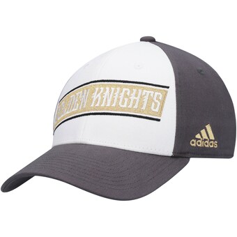 Men's adidas White Vegas Golden Knights Local Coach Flex Hat