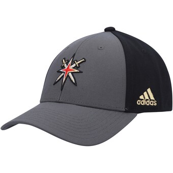 Men's adidas Charcoal/Black Vegas Golden Knights Team Adjustable Hat