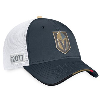 Men's Fanatics Branded Gray Gray/White 2022 NHL Draft Authentic Pro On Stage Trucker Adjustable Hat