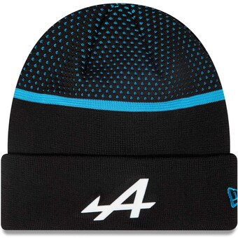 Men's New Era Black Alpine Team Cuffed Knit Hat