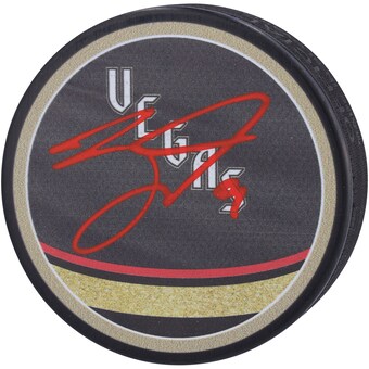 Jack Eichel Vegas Golden Knights Autographed 2022-23 Reverse Retro Hockey Puck
