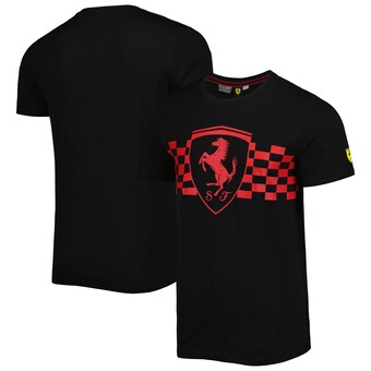 Men's Puma Black Scuderia Ferrari Race Tonal Big Shield T-Shirt