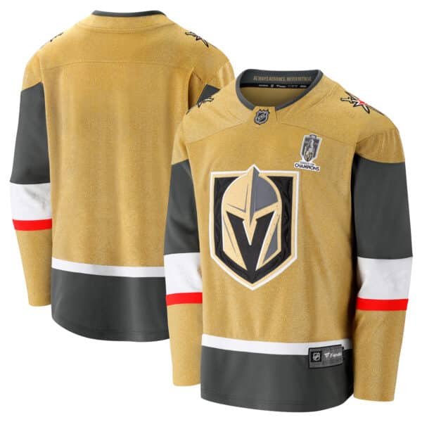 Men's Fanatics Branded Gold Vegas Golden Knights 2023 Stanley Cup Champions Home Breakaway Jersey