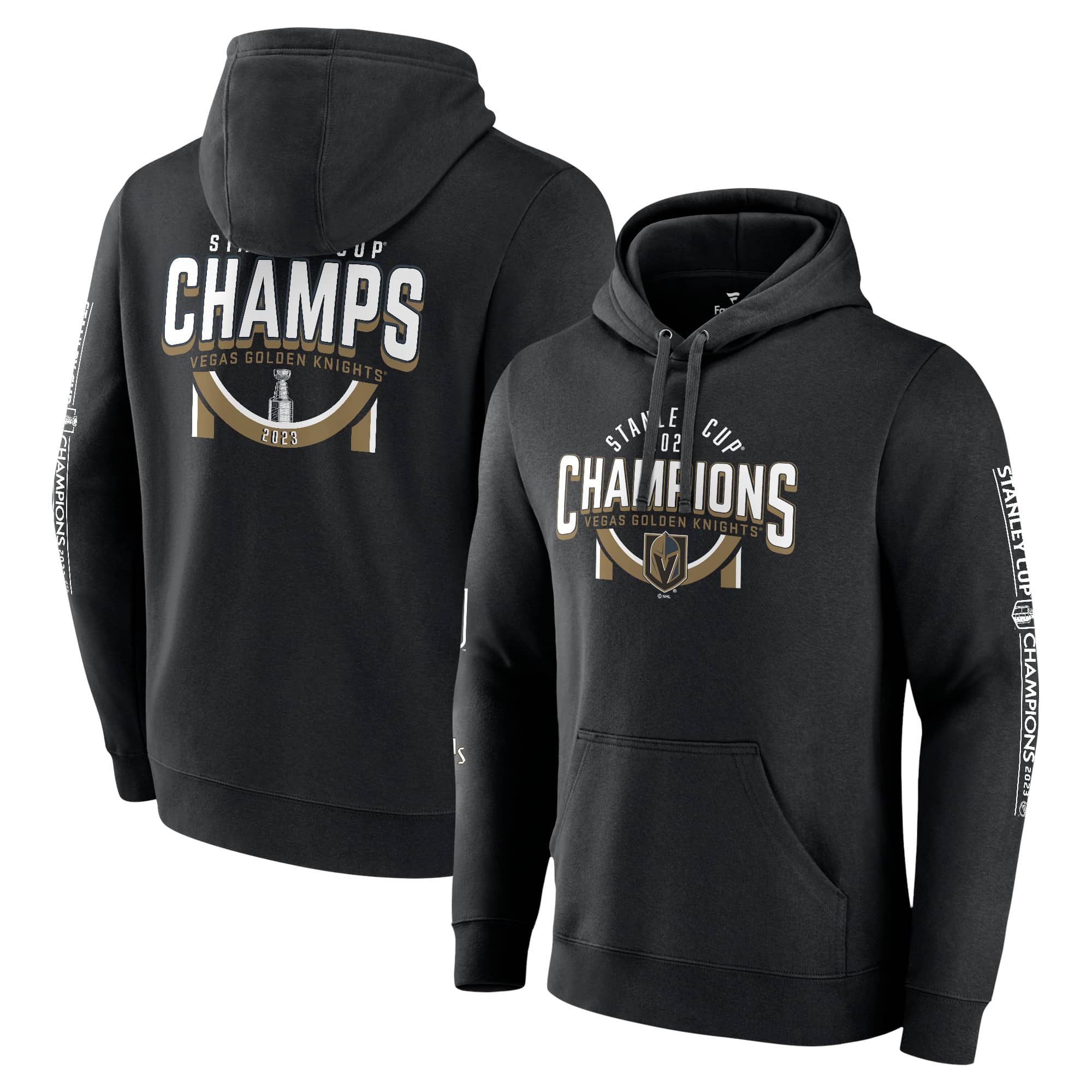 Men’s Fanatics Branded  Black Vegas Golden Knights 2023 Stanley Cup Champions Banner Pullover Hoodie